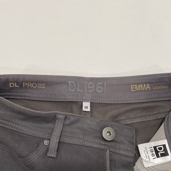 DL1961 Emma Power Legging  Lamb Leather & Coated In Birmingham Size 28 - Picture 13 of 15